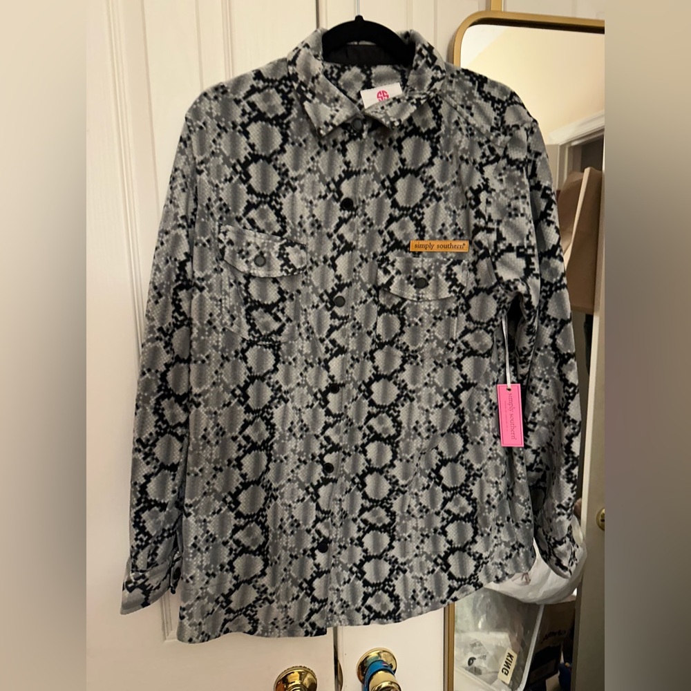 Simply Southern brand new w/tags, snap front long-sleeve shirt.  Summer price.